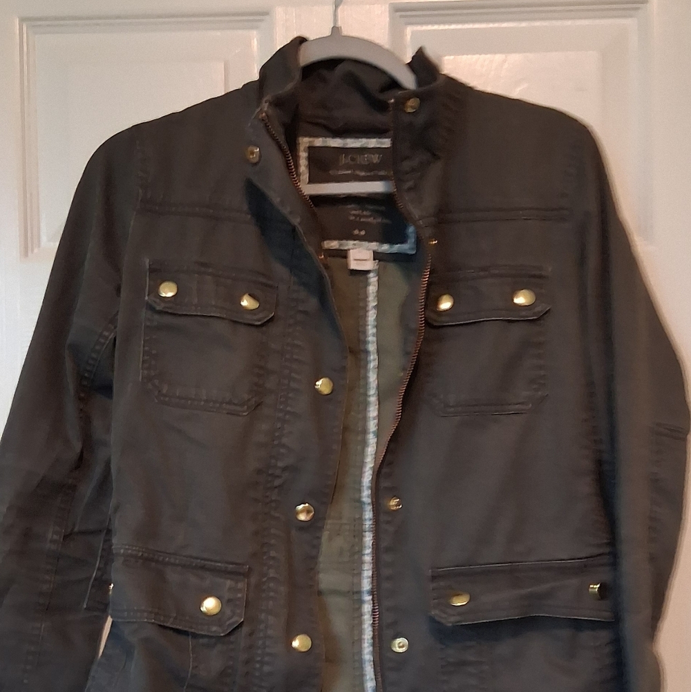 J. Crew Women's Dark Olive Utility Jacket